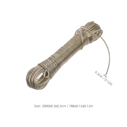 HOMOCONO Reise Wäscheleine mit PVC Beschichtung Tragbare Wäscheleine für Camping Garten und Innenräume Robust und Leicht zu Bedienen zum Trocknen von Kleidung Bettwäsche und Handtüchern von HOMOCONO