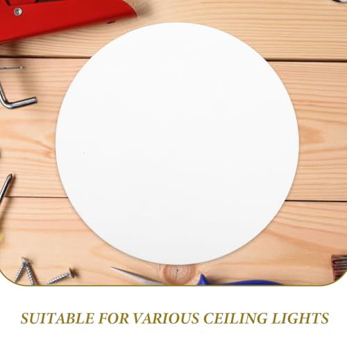 HOMOCONO Runder Lampenschirm für Deckenleuchten Frosted Lichtdiffusor Ersatz für Pendelleuchten Durchmesser Robustes Blende für Wohnzimmer und Schlafzimmer von HOMOCONO