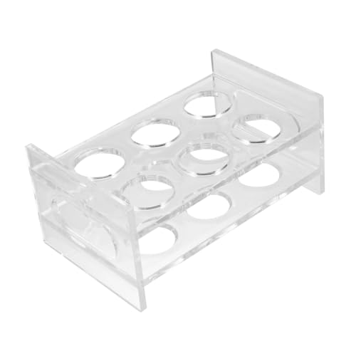 HOMOCONO Runder Shotglashalter Reihig Fach Bar Display Organizer für Party Bar Getränkebecher Praktische Aufbewahrung Robust und Bruchsicher für Veranstaltungen von HOMOCONO
