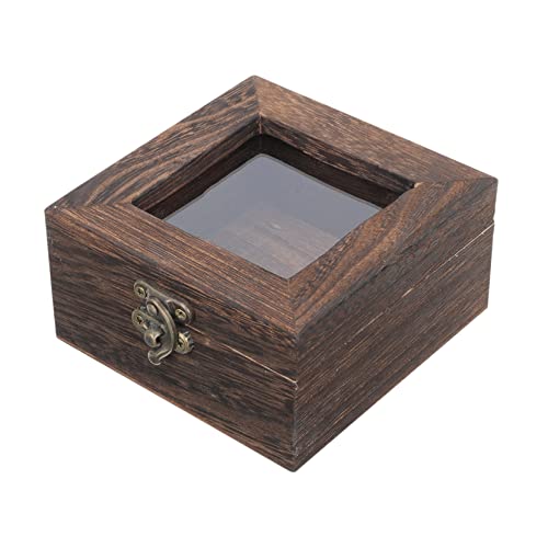 HOMOCONO Shadowbox Vitrine für Insektenproben Robuste Probenbox aus Hochwertigem Holz Aufbewahrung von Sammlerstücken und Schmuck von HOMOCONO