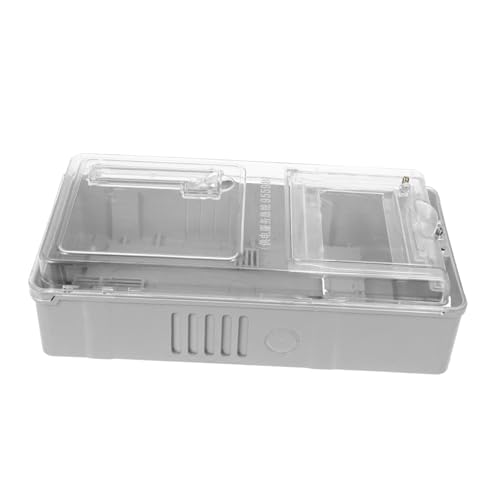 HOMOCONO Transparenter Elektrischer Zählerkasten Wasserdichtes Gehäuse Pc Kunststoff Schützt Stromzähler Schäden für Innen und Außenanwendungen von HOMOCONO