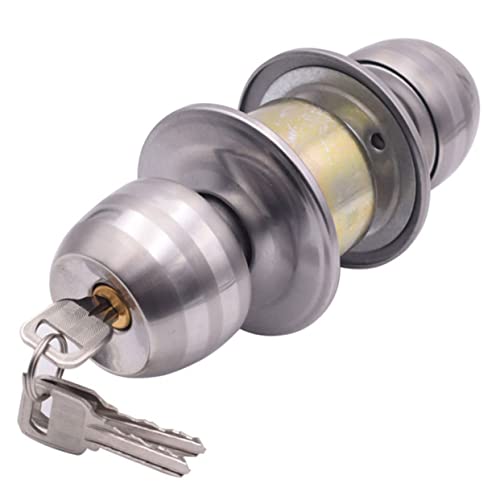 HOMOCONO Ball Keyed Entry Türknauf Schloss Kugelschloss für Badezimmer und Schlafzimmer Rostfrei Installieren Ergonomisches Design von HOMOCONO