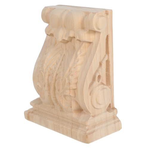 HOMOCONO Unbemalte Holzkonsolen, Vintage, Handgeschnitzte Regalhalterung, Dekorative Holzecke, Onlay-applikation, Bauernhaus-möbeldekoration HOMOCONO Unbemalte Holzkonsolen, Vintage, Handgeschnitzte Regalhalterung, Dekorative Holzecke, Onlay-applikation, Bauernhaus-möbeldekoration von HOMOCONO