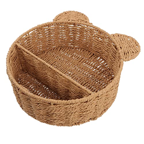 HOMOCONO Wandregal Rattan Für Badezimmer Und Wohnzimmer Hängeregal Mit Geflochtenem Korb Zur Aufbewahrung Von Pflanzen Und Dekorationselementen Platzsparend Und Langlebig von HOMOCONO