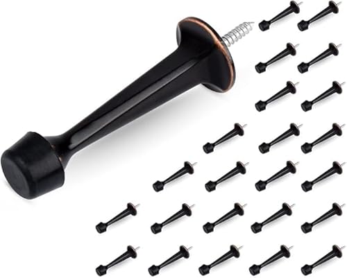 HOMOTEK Robuster, massiver starrer Türstopper mit weicher Gummispitze, Zinkdruckgusstürstopper schützt Wand und Tür, ölgeriebene Bronze, 24 Stück HOMOTEK Robuster, massiver starrer Türstopper mit weicher Gummispitze, Zinkdruckgusstürstopper schützt Wand und Tür, ölgeriebene Bronze, 24 Stück von HOMOTEK