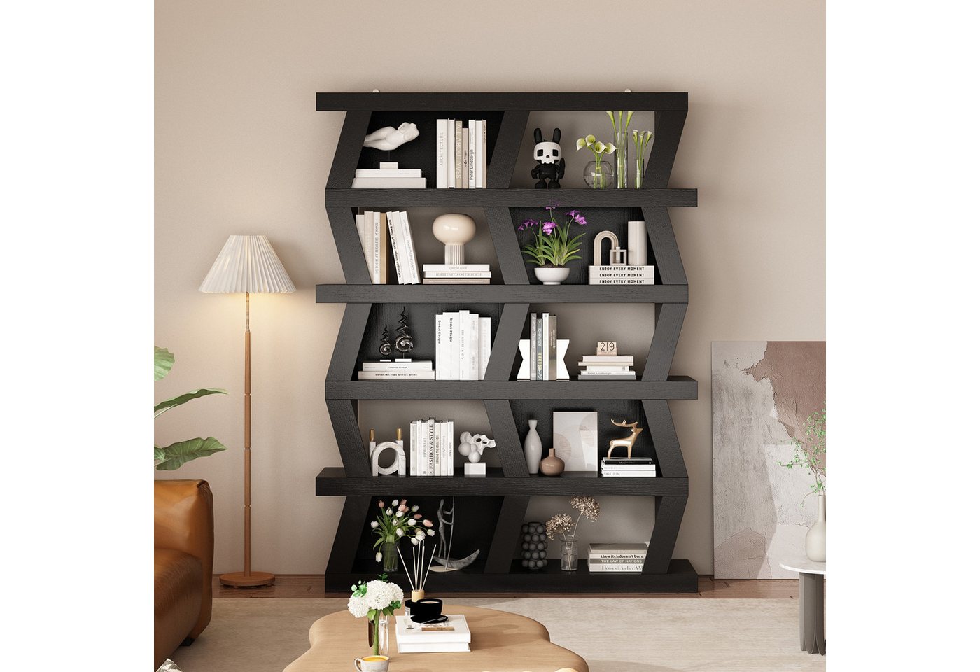 HOMSEE Bücherregal Vitrine mit offenen Fächern, Büchereschrank mit 10 Einlegeböden, 1-tlg., Mehrzwerkregal, Schuhschrank, Küchenregal, 120x30x160cm HOMSEE Bücherregal Vitrine mit offenen Fächern, Büchereschrank mit 10 Einlegeböden, 1-tlg., Mehrzwerkregal, Schuhschrank, Küchenregal, 120x30x160cm von HOMSEE