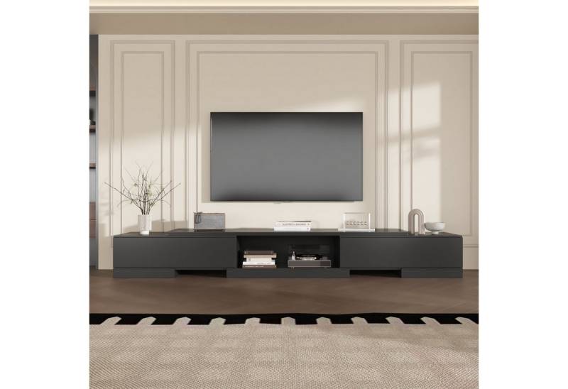 HOMSEE Lowboard Verstellbarer TV-Schrank mit 2 Schubladen 40 x 30 x 160-238 cm (1 St), TV-Ständer, Fernsehschrank, TV-Möbel von HOMSEE