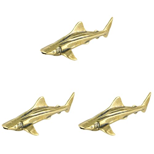 3st Messing Hai Tier Hai-dekoration Statue Fengshui-charme Auto-armaturenbrett-dekoration Fischfiguren Aus Messing Mini-hai-figur Meeresfigur Amerikanischer Stil China Kleinkind 3st Messing Hai Tier Hai-dekoration Statue Fengshui-charme Auto-armaturenbrett-dekoration Fischfiguren Aus Messing Mini-hai-figur Meeresfigur Amerikanischer Stil China Kleinkind von HOMSFOU