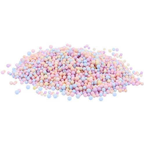 HOMSFOU 1 Packung Modellierperlen Bastelschaum dekorative Schaumstoffperlen kleine Schaumkugeln bastelset basteln für einmachgläser Modellierkugel Bunte Füllperlen Colorful von HOMSFOU