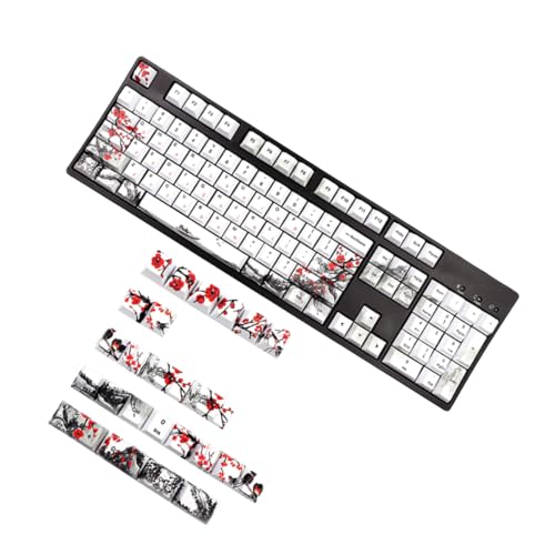 HOMSFOU Gaming-Tastatur Mechanische Dekorative Tastenkappen Personalisierte Keycap Design Tastenkappe Tastaturzubehör Ersatz-tastenkappe Schöne Für Tastatur von HOMSFOU
