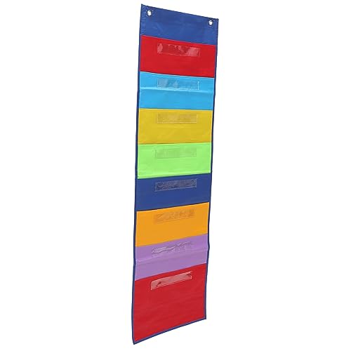 HOMSFOU 1 Satz Aufbewahrungstasche Für Die Wand Montiert Haken Veranstalter Suspension Hängend Mit Datei Aktenordner Zum Aufhängen An Der Wand Wandtaschen Hängen Lagerung Polyester 420d von HOMSFOU