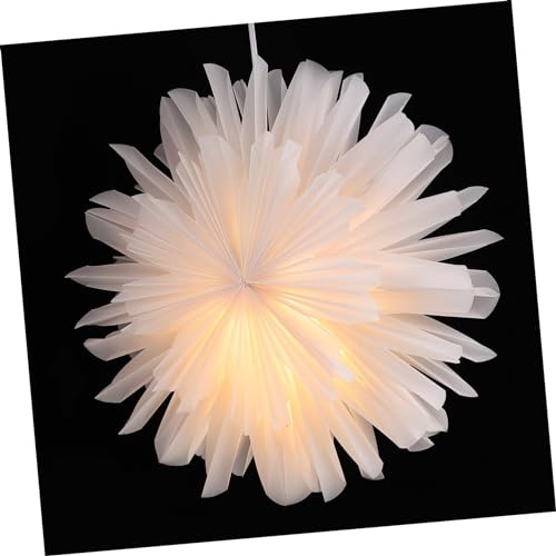 HOMSFOU 1 Satz Blumenleuchter zweilagigem Papier Hausdekorationen für zu Hause kronleuchter Szenen-Deckenleuchte Licht Einfach Zuhause Lampe Papierblumen Deckenlampe von HOMSFOU