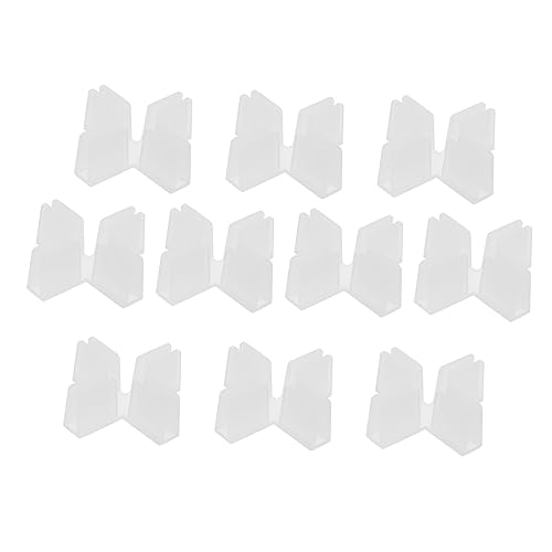 HOMSFOU 1 Satz Cross Shape Fixierklemmen Für Kartons Praktische Trennclips Für Schreibtisch Einfache Installation Und Hohe Langlebigkeit Für Büro Und Zuhause 10 Stück von HOMSFOU