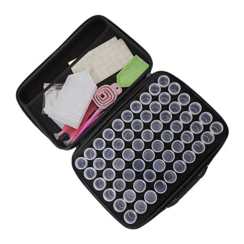 HOMSFOU Diamant Malerei Aufbewahrungstasche Tragbare 60 Fächer Organizer Multifunktionale Praktische Tasche für Kunstbedarf Leichte Aufbewahrung für Selbstgemacht Projekte von HOMSFOU