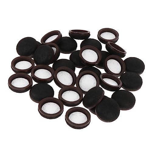 HOMSFOU 1 Satz Filzfüße Ring Schiene Beschützer Ende Unterlage Fußschutz für Barhocker Möbel Bodenbelag Beinschalen für Möbel Barhocker Bottom Protector hocker füße Abdeckung gefühlt Black von HOMSFOU