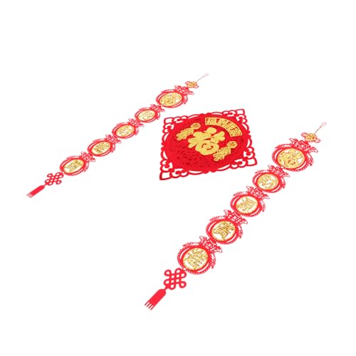 HOMSFOU 1 Satz Frühlingsfest Couplet Deko Chinesische Neujahrsdekoration für Türen und Fenster Zufällige Designs Festliche für Ihr Zuhause von HOMSFOU