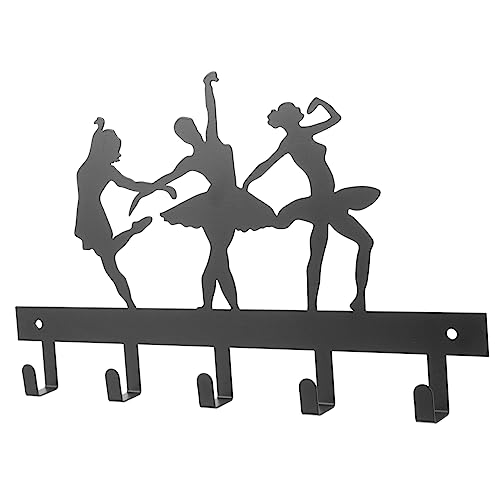 HOMSFOU 1 Satz Kleiderbügel Handtuchhalter Wandhaken Schlüsselbrett Zur Wandmontage Ballettgarderobe Garderobenhaken Für Den Eingangsbereich Ballett-kleiderhaken Aufhänger Eisen Wandreihe von HOMSFOU