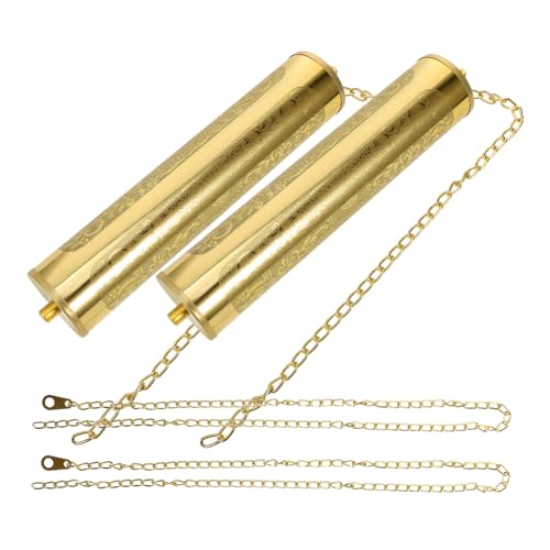 HOMSFOU 1 Satz Standuhr Dekohammer Zubehör Für Wanduhren Mechanismus Uhrwerke Pendeluhr-bausatz Nicht Tickende Wanduhr Uhrpendelteile Flip-Uhr Uhr-kit Dowsing Bausätze Gewicht Eisen Golden von HOMSFOU