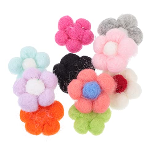 HOMSFOU 1 Satz Teiliges Filzblumen Handgefertigte Bunte Blüten Vielseitige DIY Deko Für Broschen Haarnadeln Und Schmuck Für Bastelprojekte Und Besondere 10 Stück HOMSFOU 1 Satz Teiliges Filzblumen Handgefertigte Bunte Blüten Vielseitige DIY Deko Für Broschen Haarnadeln Und Schmuck Für Bastelprojekte Und Besondere 10 Stück von HOMSFOU