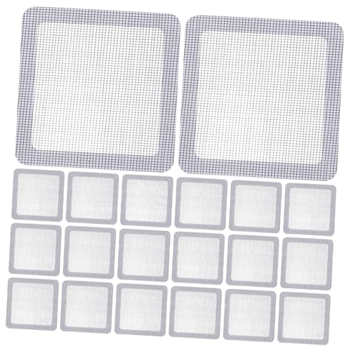 HOMSFOU 1 Satz Teiliges Selbstklebende Fenster und Türscreen Reparatur Pads Weiß zum Abdecken von Löchern und Rissen Screens Einfach Anzubringen und Langlebig von HOMSFOU
