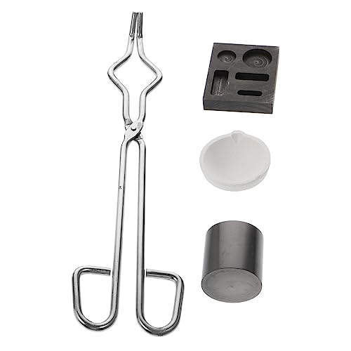 HOMSFOU 1 Satz Teiliges Set Graphit Schmelztiegel Kit für Schmuckschmelzen Hitzebeständige Metallverarbeitung Lösung für Schmuck und Metallrecycling von HOMSFOU