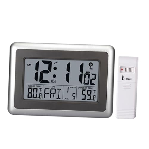 HOMSFOU 1 Satz Wecker Digitale Tischuhr Reiseuhr Temperaturanzeige Heimuhr Kalender digitales Thermometer Digitaluhr Raumthermometer Batterie Elektronische Uhr Wanduhr Funkuhr Reisen Abs von HOMSFOU