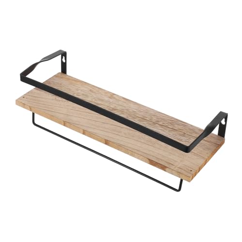 HOMSFOU 1satz Doppelter Wandregal Für Badezimmer Und Küche Multifunktionale Holzablage Für Handtücher Toilettenartikel Deko Schweberegal Wandmontage Eisenkonstruktion HOMSFOU 1satz Doppelter Wandregal Für Badezimmer Und Küche Multifunktionale Holzablage Für Handtücher Toilettenartikel Deko Schweberegal Wandmontage Eisenkonstruktion von HOMSFOU