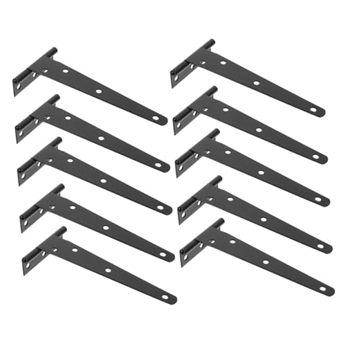 HOMSFOU 1 Set T-Scharniere, verzinkt, für Schranktüren, Schuppen, langlebig, einfache Installation, wetterbeständiges Design für den Heimgebrauch HOMSFOU 1 Set T-Scharniere, verzinkt, für Schranktüren, Schuppen, langlebig, einfache Installation, wetterbeständiges Design für den Heimgebrauch von HOMSFOU