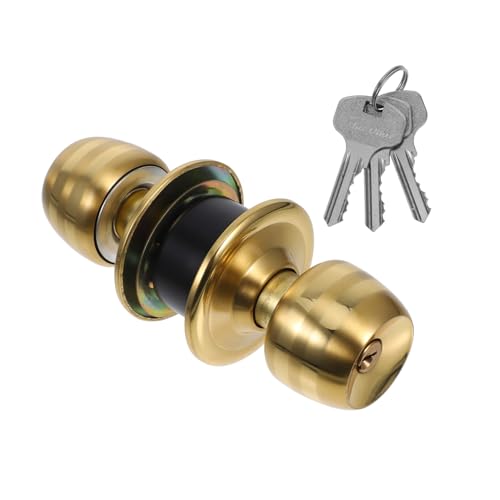 HOMSFOU 1 Set Türknauf-Schloss aus robustem Edelstahl, praktisches Schlafzimmer-Türschloss für langfristige Nutzung mit glatter Oberfläche von HOMSFOU
