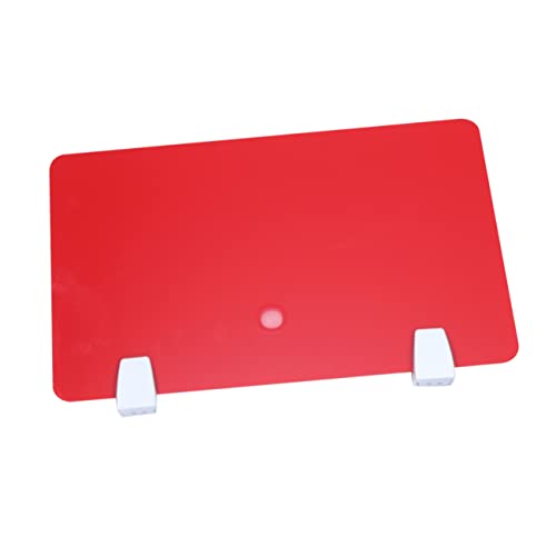 HOMSFOU 1 Stück Acryl-Trennwand Schreibtisch Displayränder für Klassenzimmer Panel Desk Privacy Teiler Separator Desktop-Privatsphäre-Panel tragbares Desk Partitionsbarrier -Panel rot HOMSFOU 1 Stück Acryl-Trennwand Schreibtisch Displayränder für Klassenzimmer Panel Desk Privacy Teiler Separator Desktop-Privatsphäre-Panel tragbares Desk Partitionsbarrier -Panel rot von HOMSFOU