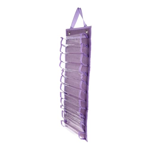 HOMSFOU Vinylrollenhalter für Wandmontage 12 Fächer Hängeregal Strapazierfähigem Oxford Stoff Aufbewahrung für Vinylrollen Organizer für Bastelbedarf von HOMSFOU
