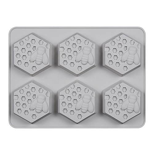 HOMSFOU 1 Stück Silikon Wabenform Handgemachte Seifenform Eiswürfelform für Diy Langlebig und Leicht zu Reinigen für Seifen Kuchen und Süßigkeiten Farbe Zufällig Zufällige HOMSFOU 1 Stück Silikon Wabenform Handgemachte Seifenform Eiswürfelform für Diy Langlebig und Leicht zu Reinigen für Seifen Kuchen und Süßigkeiten Farbe Zufällig Zufällige von HOMSFOU