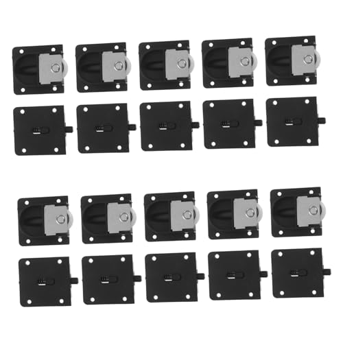 HOMSFOU 10 Paar Rollen für Kleiderschrank, Schiebetürrollen, leichtgängig, leises Gleiten, Möbelschrank, Schrankrolle, Ersatz mit starker Tragfähigkeit für Schrank- und Schrankschiebetüren von HOMSFOU