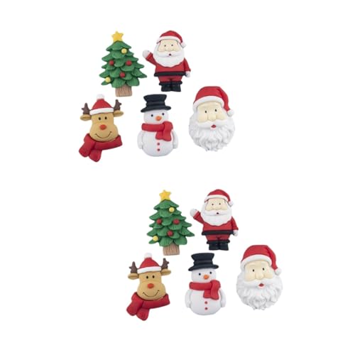 HOMSFOU 10 STK Weihnachts-kühlschrankmagnete Weihnachtsdekoration Magnete Kühlschrank Magnete Mit Weihnachtsmotiven Magnetischer Aufkleber Büro Weihnachten Harz HOMSFOU 10 STK Weihnachts-kühlschrankmagnete Weihnachtsdekoration Magnete Kühlschrank Magnete Mit Weihnachtsmotiven Magnetischer Aufkleber Büro Weihnachten Harz von HOMSFOU