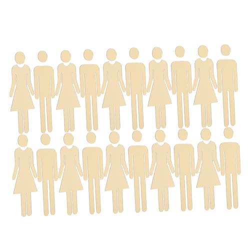 HOMSFOU 10 Sätze Acryl Wc Türschilder mit Spiegel-Optik Selbstklebende Damen und Männer Toilettenzeichen Moderne Badezimmerbeschilderung für Büro Restaurant Kompakte Hellgoldfarben von HOMSFOU