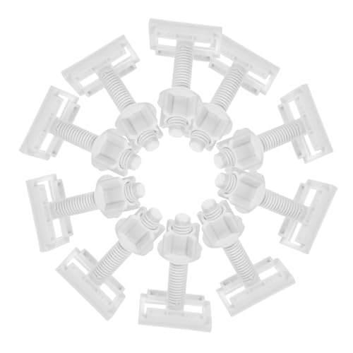 HOMSFOU 10 Sätze Befestigungsbolzen Toilettensitz aus Robustem Kunststoff Schrauben für Toilettendeckel Stabile Montage gegen Wackeln Langlebige Ersatzteile für Sicheren Halt HOMSFOU 10 Sätze Befestigungsbolzen Toilettensitz aus Robustem Kunststoff Schrauben für Toilettendeckel Stabile Montage gegen Wackeln Langlebige Ersatzteile für Sicheren Halt von HOMSFOU