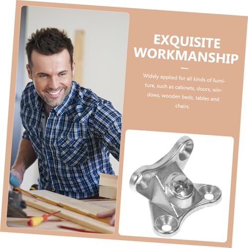 HOMSFOU 10 Sätze Butterfly form Eckwinkel aus Zinklegierung mit Edelstahlschrauben Abnehmbare Möbel eckhalterung Rostfrei Hohe Tragfähigkeit Einfache Montage für Schränke Tische Betten von HOMSFOU