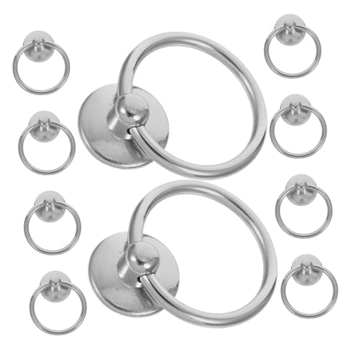 HOMSFOU 10 Stück Metall Ringgriffe für Schränke Vintage Drop Drawer Pulls Robuste Möbelgriffe mit Einfachem Design und Ergonomischem Geeignet für Kommoden und Küchenschränke HOMSFOU 10 Stück Metall Ringgriffe für Schränke Vintage Drop Drawer Pulls Robuste Möbelgriffe mit Einfachem Design und Ergonomischem Geeignet für Kommoden und Küchenschränke von HOMSFOU