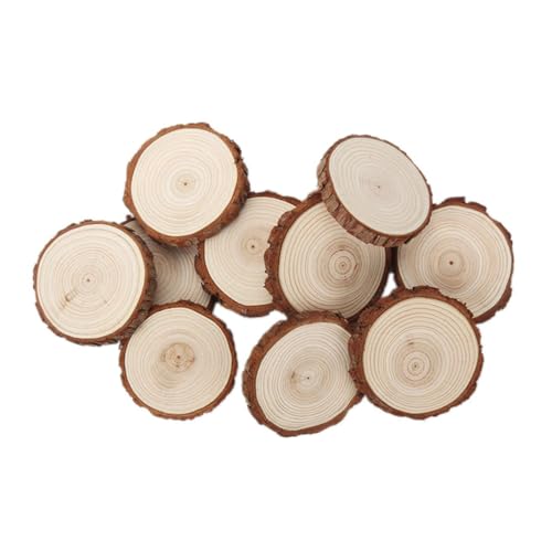 HOMSFOU 10 Stück Natürliche Runde Holzscheiben aus Zedernholz mit Rinde Glatte Oberfläche DIY Basteln Holzkreise für Handmalerei Dekoration Hochzeit und Weihnachtsornamente HOMSFOU 10 Stück Natürliche Runde Holzscheiben aus Zedernholz mit Rinde Glatte Oberfläche DIY Basteln Holzkreise für Handmalerei Dekoration Hochzeit und Weihnachtsornamente von HOMSFOU