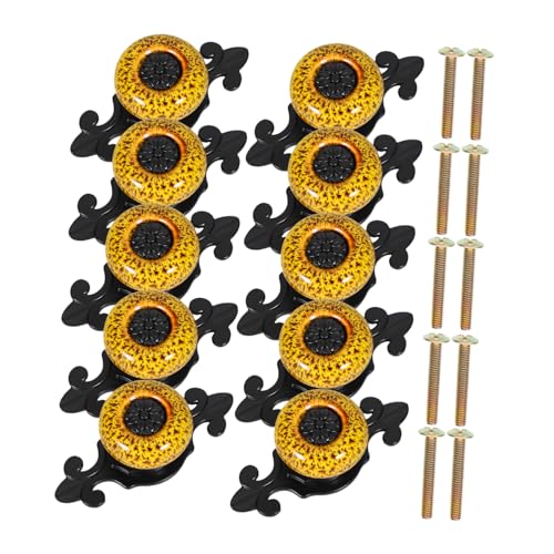 HOMSFOU 10 Stück Retro Möbelknöpfe für Schränke und Kleiderschränke Einloch Design Farbenfrohe Glashighlights für Stilvolle Möbel Upgrades HOMSFOU 10 Stück Retro Möbelknöpfe für Schränke und Kleiderschränke Einloch Design Farbenfrohe Glashighlights für Stilvolle Möbel Upgrades von HOMSFOU