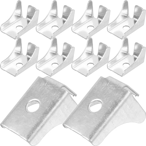 HOMSFOU 10 Stück Schrank-Regal-Clips Metall-Aktenschrank-Regal-Clips Robuste Regalstützen von HOMSFOU