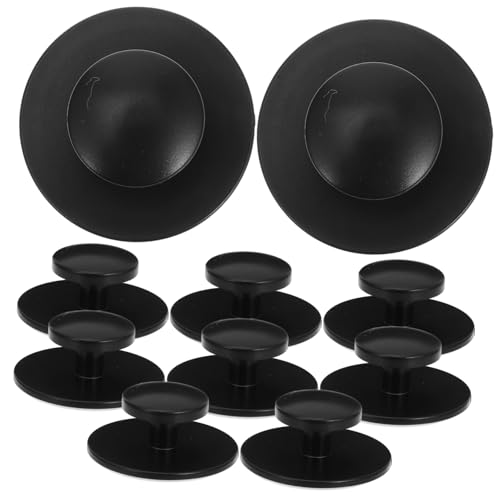 HOMSFOU 10 Stück Selbstklebende Runde Möbelknöpfe Elegante Sichere Griffe für Glas Sicherheitstüren Einfache Montage ohne Bohren für Schränke Kleiderschränke Küchenmöbel von HOMSFOU
