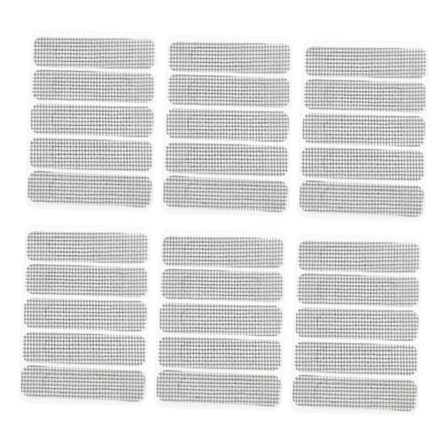 HOMSFOU 10 Stück Selbstklebendes Reparaturpflaster für Fenstergitter Fiberglas Mesh Hitzebeständig Reißfest Dunkles für Insektenschutz Fliegengitter Einfache Montage von HOMSFOU