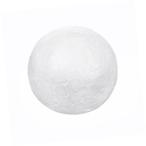 HOMSFOU 10 Stück Solide Handwerkskugel Weihnachten Polystyrolkugeln Schaum Mini riesige Weihnachtskugel Modellieren Dekorationsball Kugel aus Polystyrol 10cm große Modellierkugel Weiß von HOMSFOU