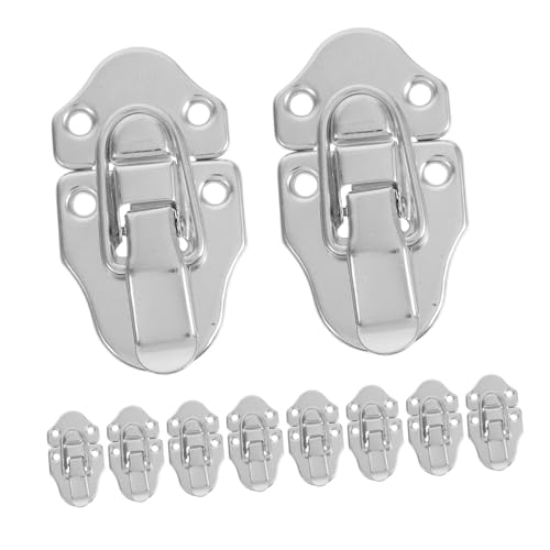 HOMSFOU 10 Stück Teiliges Eisenschloss Spannverschluss mit Schnellverschluss Verstellbarer Riemenreparatur-schnappverschluss für Rv-schrank Werkzeugkiste Wetterfeste Kistenverschlusslösung HOMSFOU 10 Stück Teiliges Eisenschloss Spannverschluss mit Schnellverschluss Verstellbarer Riemenreparatur-schnappverschluss für Rv-schrank Werkzeugkiste Wetterfeste Kistenverschlusslösung von HOMSFOU