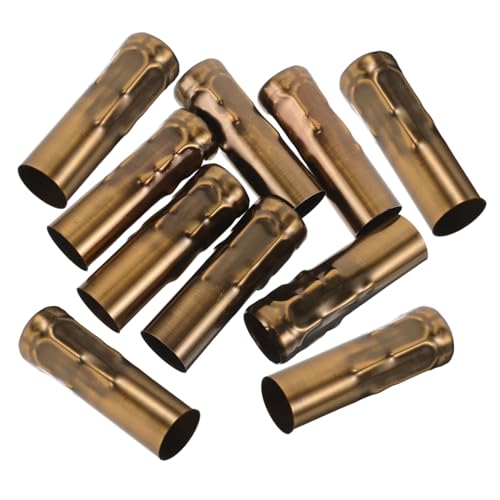 HOMSFOU 10 Stück Teiliges Kerzenlampenfassung Rohr Metallhülse Vintage Kronleuchter Lampenfassung Abdeckung DIY Ersatzteile für Pendelleuchten Einfache Montage Atmosphärische Beleuchtung HOMSFOU 10 Stück Teiliges Kerzenlampenfassung Rohr Metallhülse Vintage Kronleuchter Lampenfassung Abdeckung DIY Ersatzteile für Pendelleuchten Einfache Montage Atmosphärische Beleuchtung von HOMSFOU