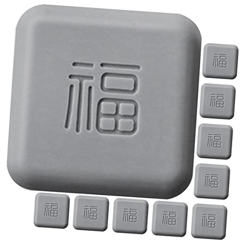 HOMSFOU 10 Stück Teiliges Türgriff Wandschutz Selbstklebende Stoßdämpfer Pads Flexible Türstopper zur Wand und Möbelprotektoren Geräuschdämpfend Geeignet für Türen Schränke Kühlschränke von HOMSFOU