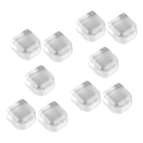 HOMSFOU 10 Stück Tür Heck gegen Kollisionstürsaugung Türschutz aus Silikon türstopper schutz Silikontür gegen Kollisionsaufkleber antikollisions-türstopper türblocker Kieselgel Transparent von HOMSFOU