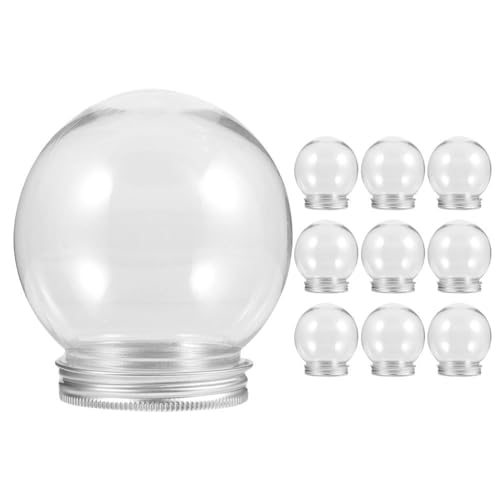 HOMSFOU 10-Teiliges Mini-Schneekugel-Set Leere Schneekugeln Schneekugeln Für Erwachsene Einzigartige Leere DIY- Mini-Schneekugeln Für DIY-Schneekugeln Aus Kunststoff von HOMSFOU