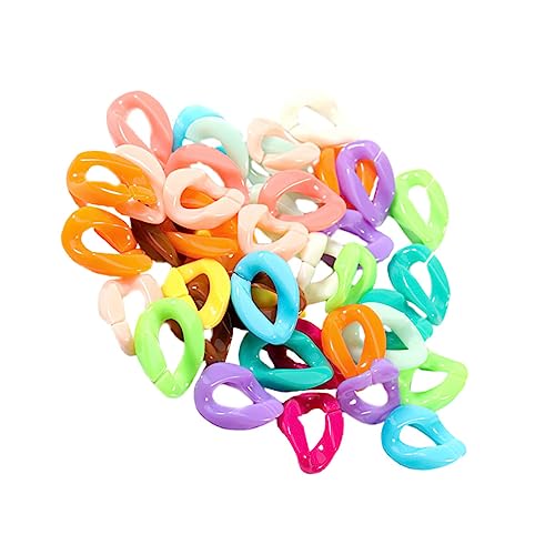 HOMSFOU 100 Stück Bunte Kunststoff Clip Haken Kettenglieder für Diy Schmuckherstellung und Bastelprojekte für Armbänder und Taschenketten HOMSFOU 100 Stück Bunte Kunststoff Clip Haken Kettenglieder für Diy Schmuckherstellung und Bastelprojekte für Armbänder und Taschenketten von HOMSFOU